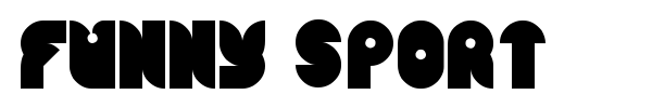 Funny Sport font preview